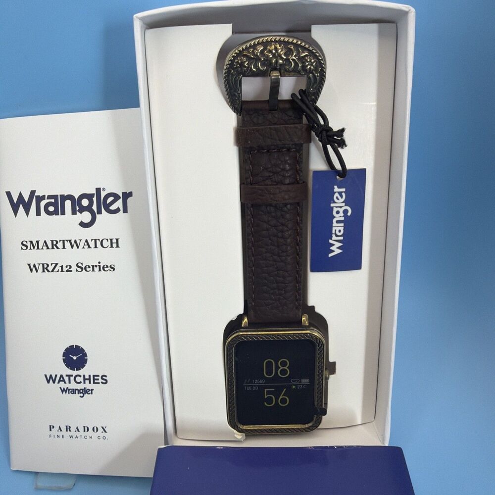 Wrangler Smart Watch Genuine Leather. WRZ12L-145PB New In Box. IPhone/android.
